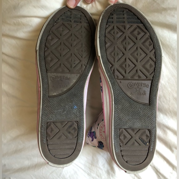 Children Unicorn Pink High Top Converse - Picture 7 of 9
